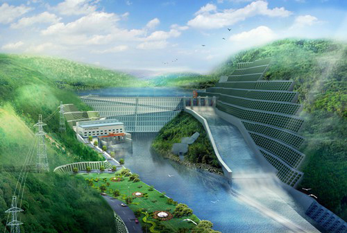 长坡镇老挝南塔河1号水电站项目